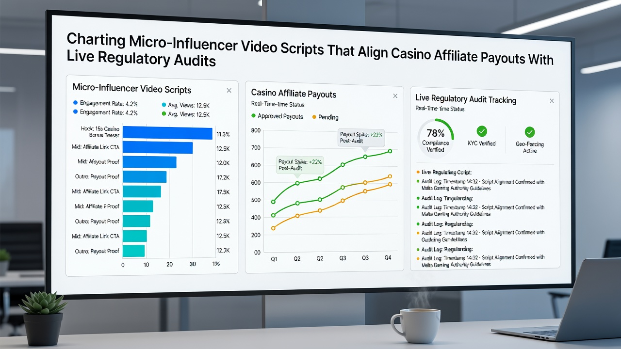 Visualisierung der Synchronisation von Affiliate-Auszahlungen und regulatorischen Audits in Mikro-Influencer-Kampagnen