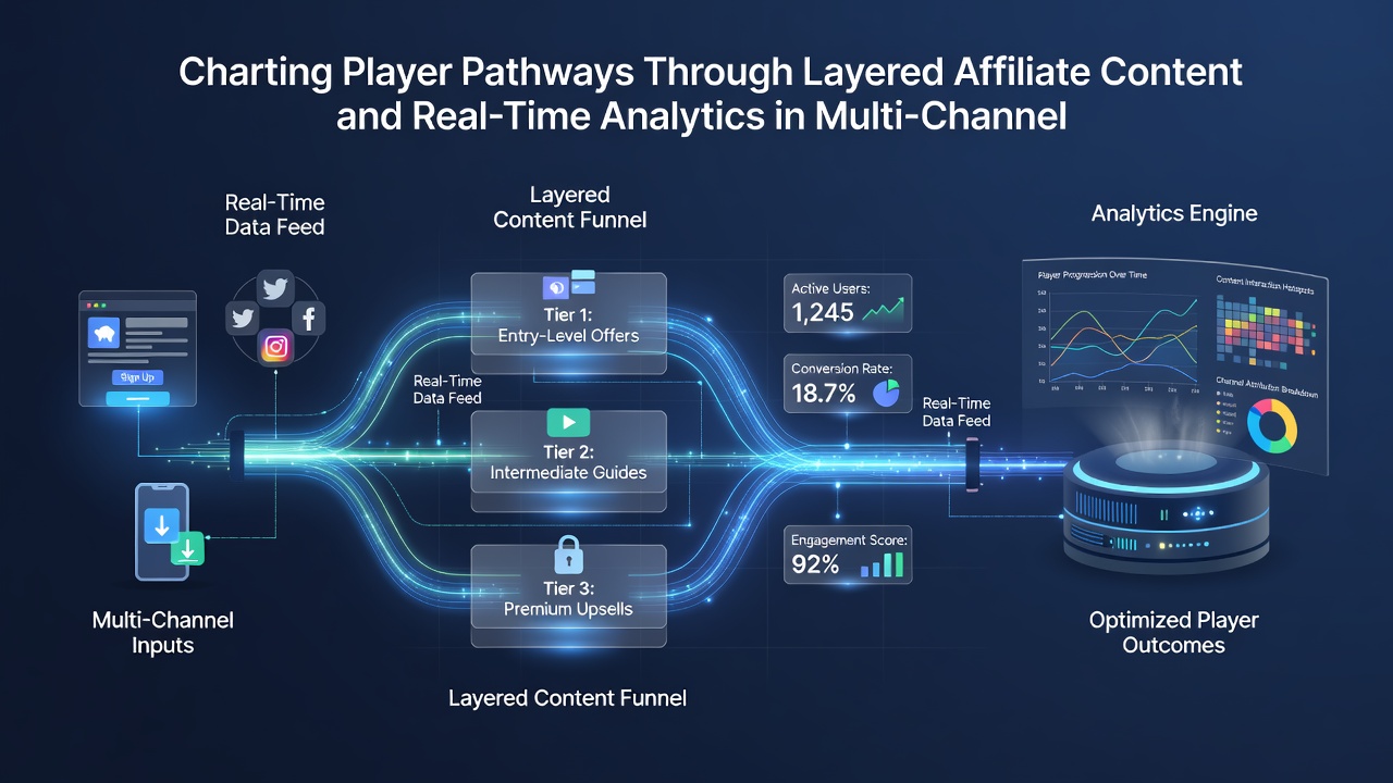Diagramm zur Synchronisation von Echtzeit-Analysen mit Affiliate-Inhalten in Casino-Kampagnen